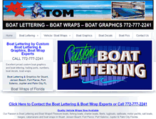 Tablet Screenshot of boat-lettering-expert.com